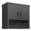 Armoire de rangement murale en métal avec porte verrouillable et 1 tablette 1 tiroir ouvert pour garage, entrepôt, assemblage requis-1506670794