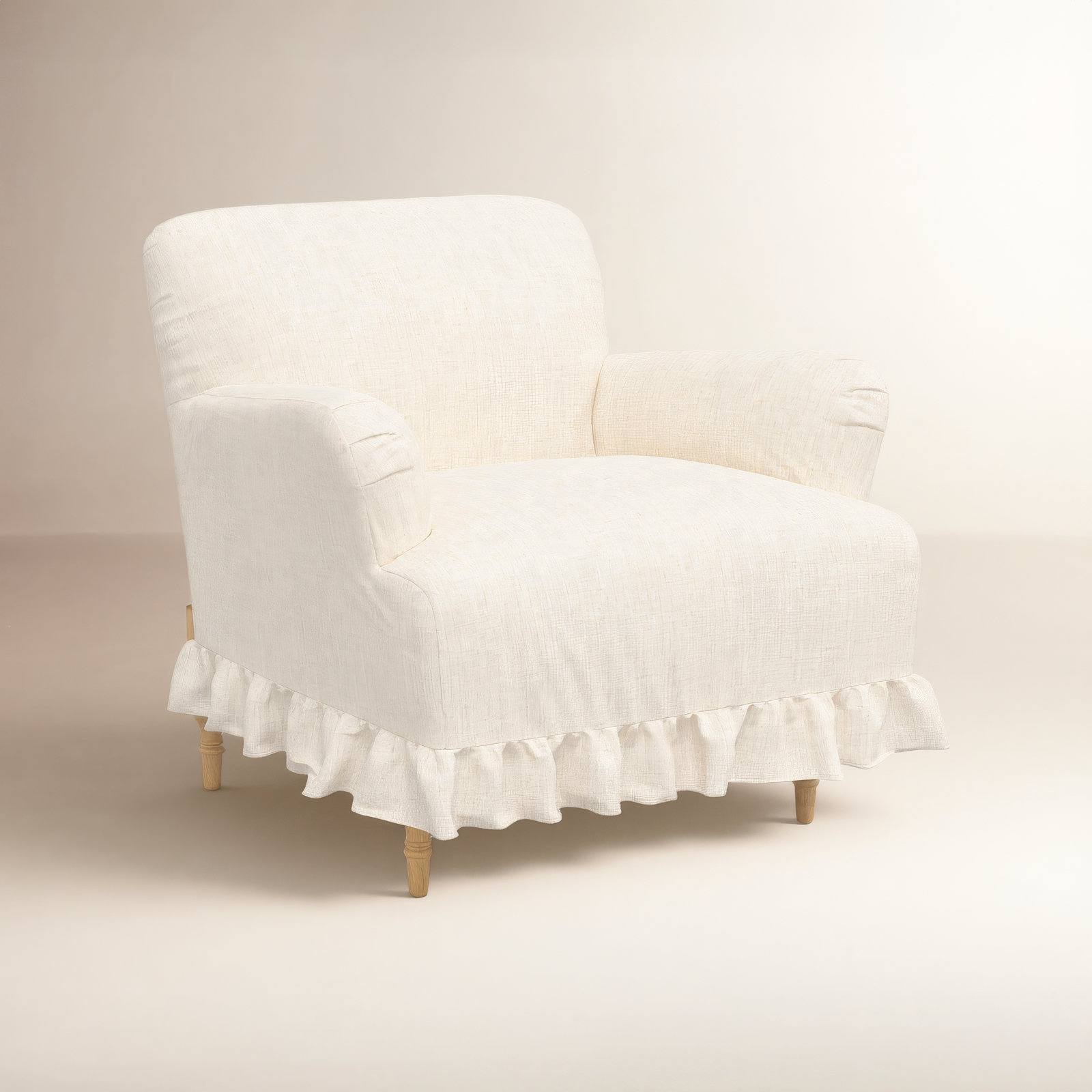Maggie Slipcovered Armchair, Classic Talc Linen