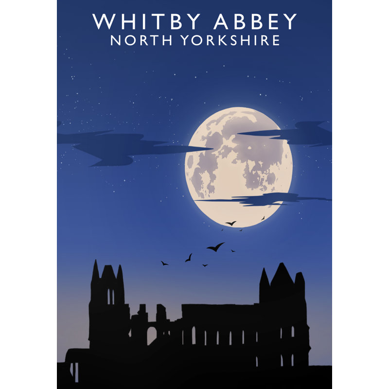 Whitby Abbey (Night) by Richard O'Neil - Print, No Frame, 50 cm H x 40 cm W x 1 cm D