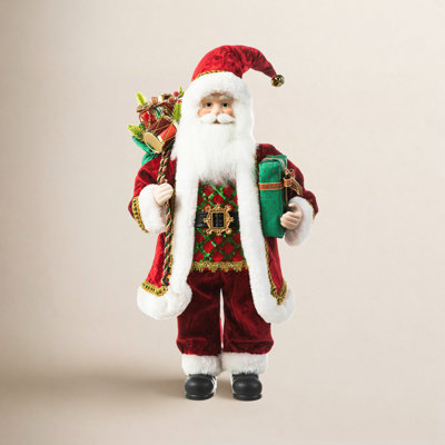 Porcelain Face Santa Holiday Figurine
