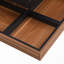 Modern Square 360°Rotating Coffee Table With Three Detachable Tray-114232476