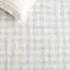Antine Ebony Hand Tufted Wool/Cotton Checkered Rug in Blue/Ivory-596872608