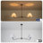 2-Light Linear Pendant Light with Pleated Fabric Shades and PVC Lining-1573065621