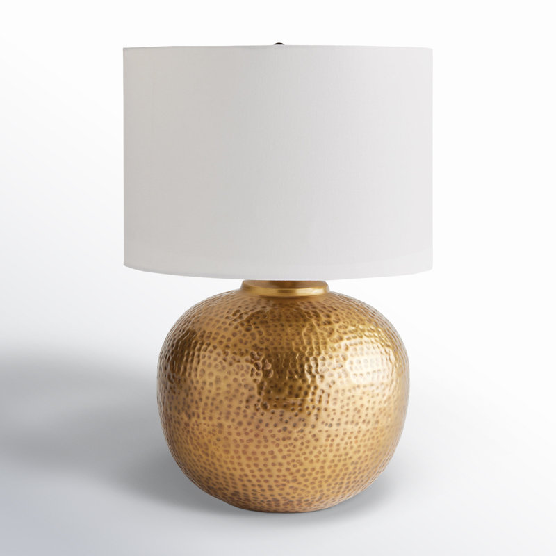 Mercury Table Lamp, 21.5" H x 14" W x 14" D