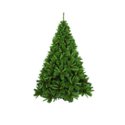 Christmas Tree Vienna, Extra Thick Artificial Tree, Real PVC Effect Tree With Pine Cones Included