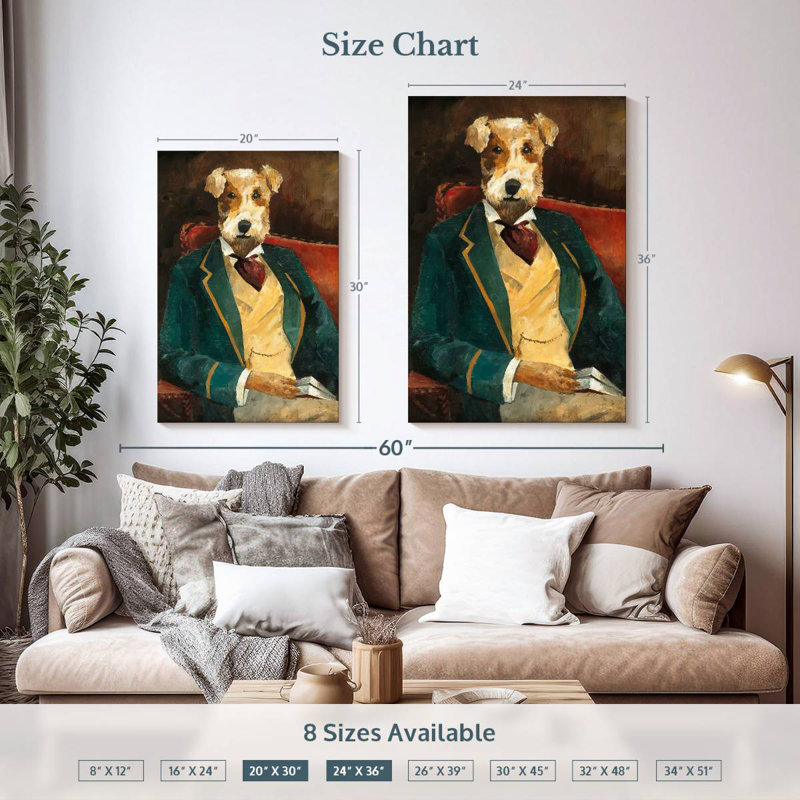 Brampt Edgar Allen Paw, 36" H x 24" W