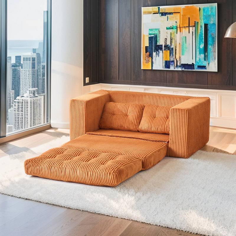 Canapé compact pour petits espaces, appartements, Orange