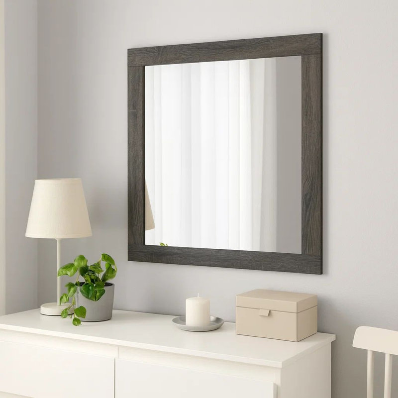 Miroir de commode Kashawn, Gris