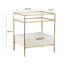 58.9cm W Solid + Manufactured Wood Bedside Table