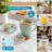 Glass Square 4 Piece Coaster Set