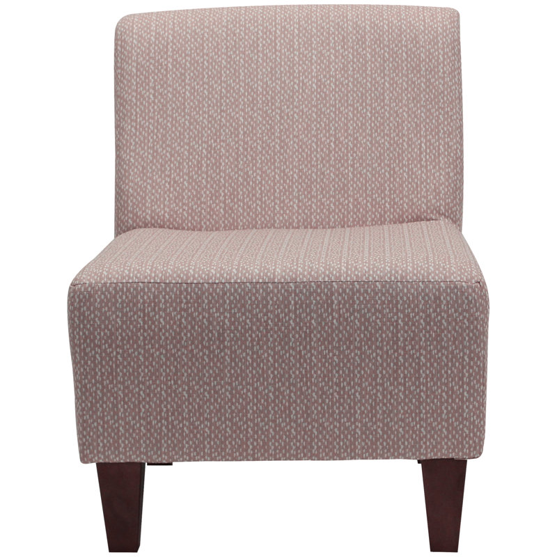 Adamski Upholstered Slipper Chair, Blush