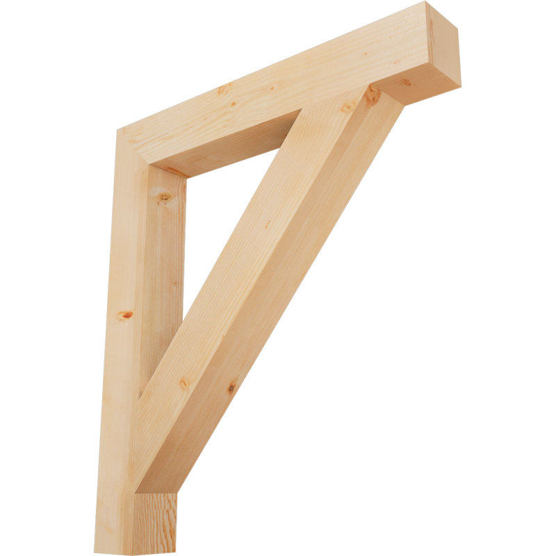 Support de bloc traditionnel, Douglas (lisse), H 48 po x l 5,5 po x P 42 po