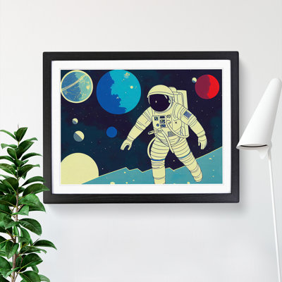 Retro Astronaut Vol.3 - Single Picture Frame Painting