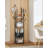 Coat Rack Freestanding, Coat Rack With 3 Shelves, 8 Hooks And 1 Fabric Pouch, Square Coat Hanger Stand, Metal Clothes Tree For Living Room, Bedroom, Entryway