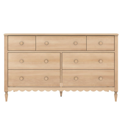 Charlotte 7 Drawer Dresser, Blonde