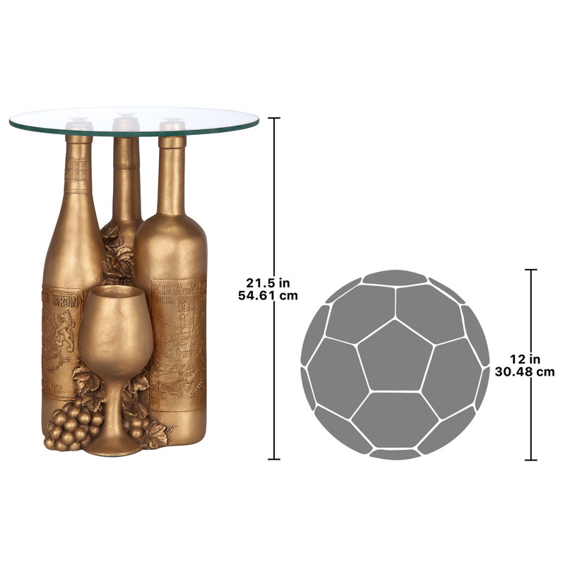 Wine and Dine Sculptural End Table
