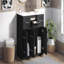 Meuble-lavabo de 30 po avec lavabo encastré et tiroirs, surface peinte, portes à fermeture en douceur, armoire de salle de bain avec tiroir basculant-25093301-25093300