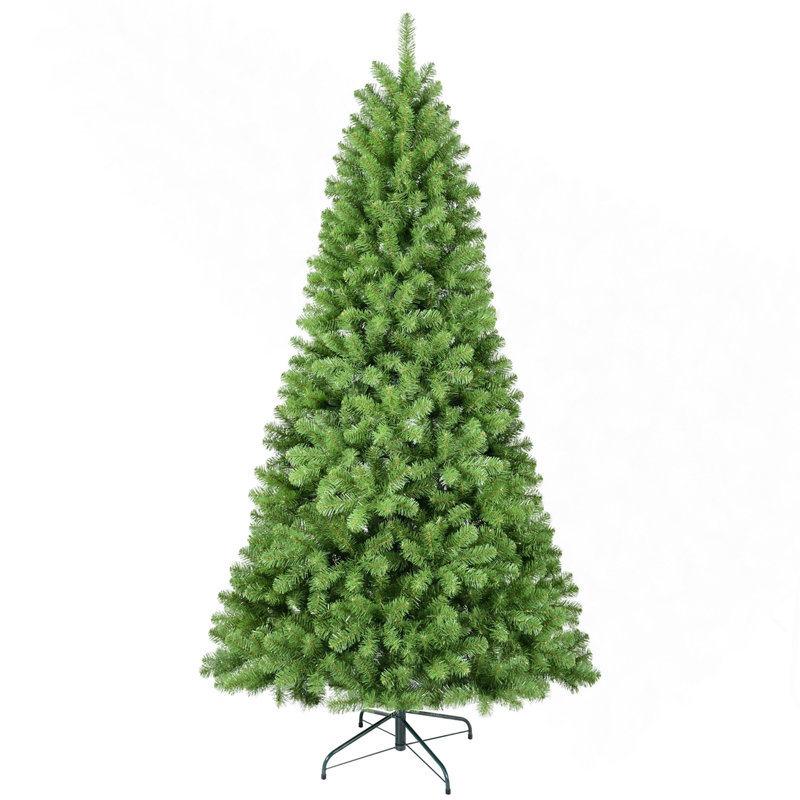 Arbre de Noël 6 pi avec fil mémoire, arbre en PVC artificiel articulé à 760 pointes, arbre de Noël vert facile à installer pour la décoration des Fêtes