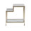 Signature Designs Sashay Gold Rectangular End Table