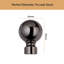 Extendable Plain Metal Curtain Pole And Hardware Set with Finials-1573254068-1573254071