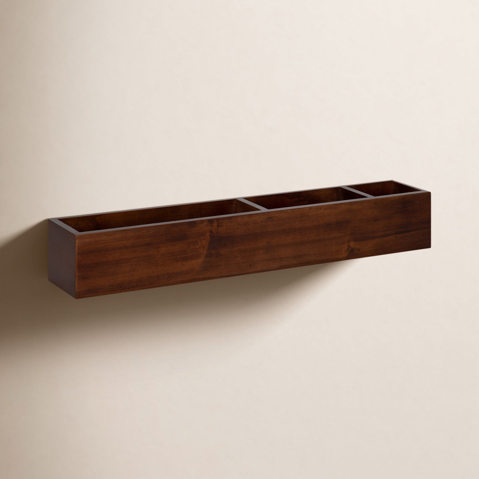 Sabini 26" Floating Shelf, Walnut Brown
