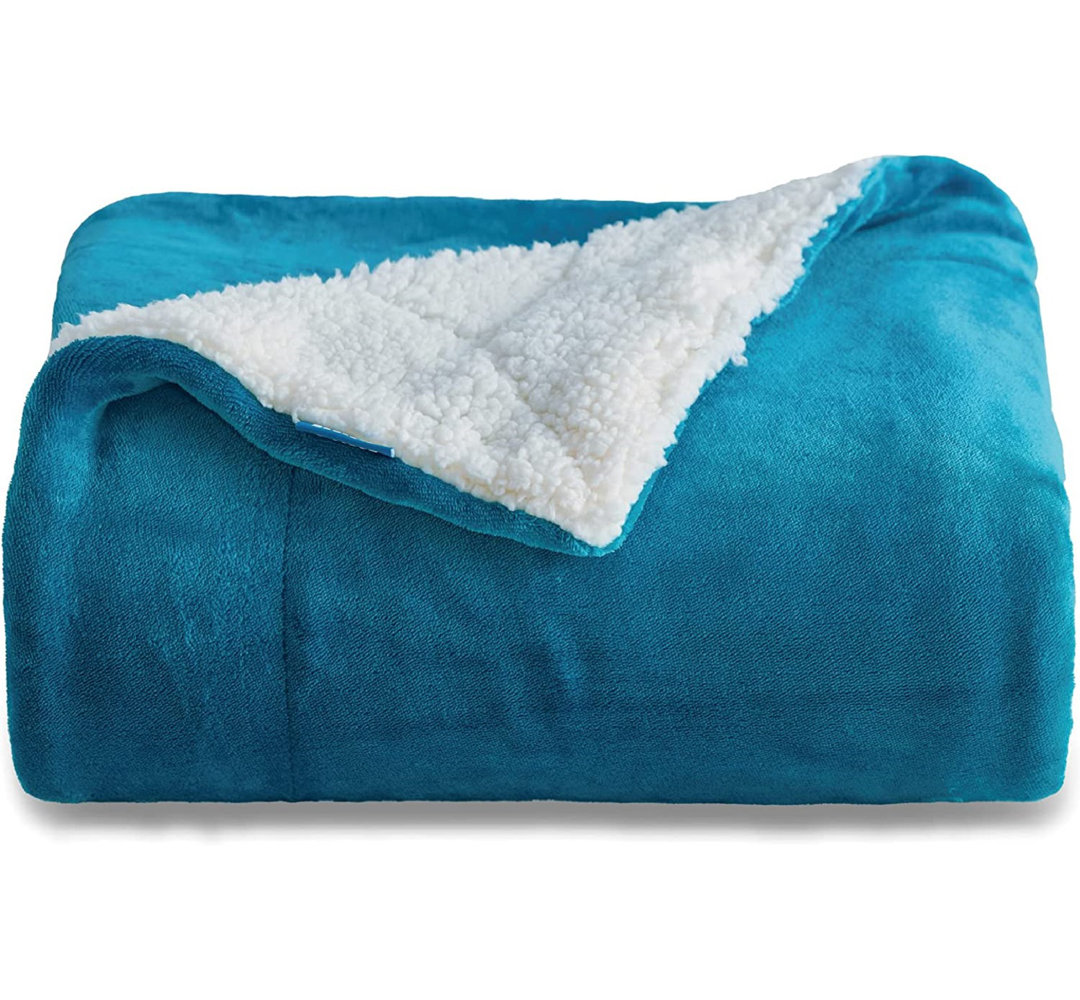 Sherpa Fleece Blanket Throw