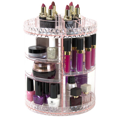 Organisateur de maquillage rotatif