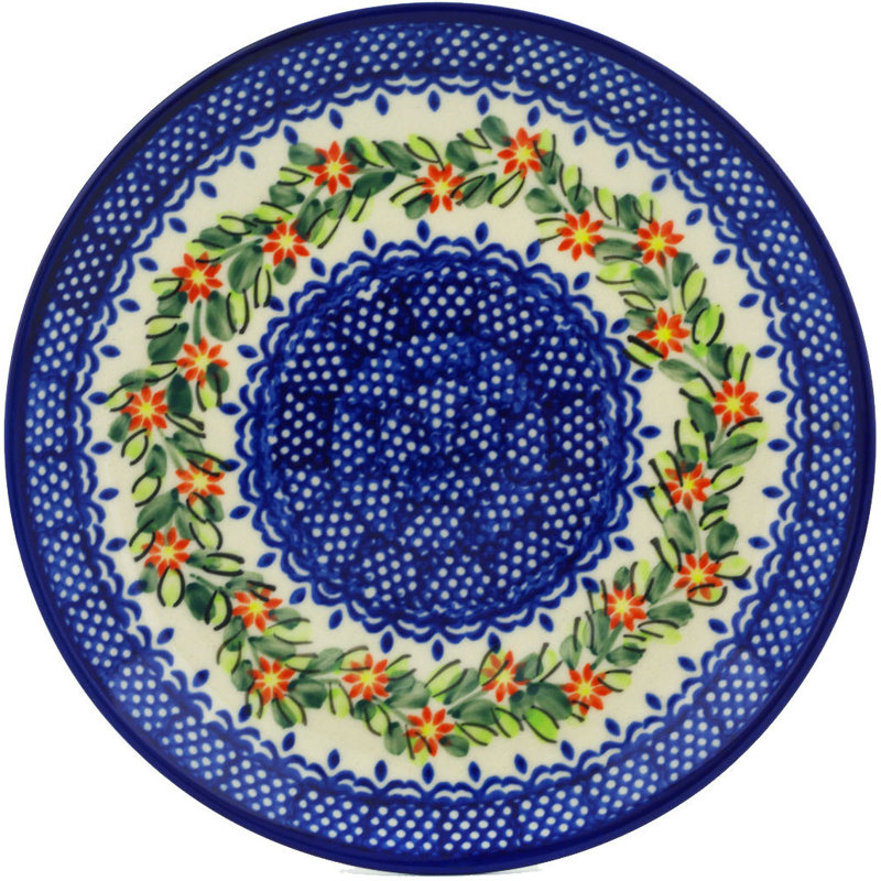 Elegant Garland Ceramic Decorative Plate