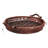 Handwoven Willow Round Ottoman Tray with Wooden Base and Handles, 20"-960475081