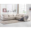 Canapé modulaire rembourré avec 6 coussins décoratifs Icelyn 