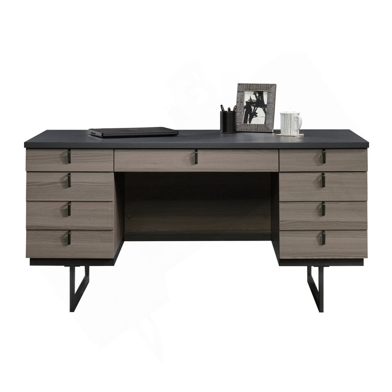 Executive Desk, Brown Finish