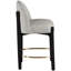 Tabouret de comptoir rembourré en tissu Maud-121555370
