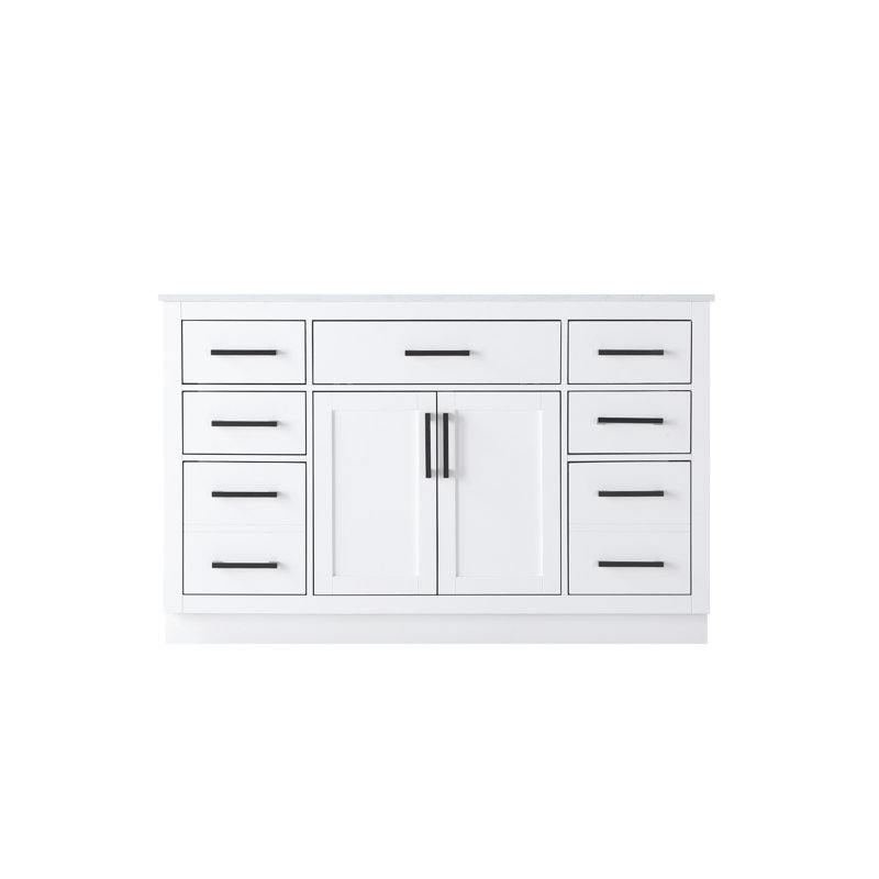 Ahner 54 inch Single Bathroom Vanity, White