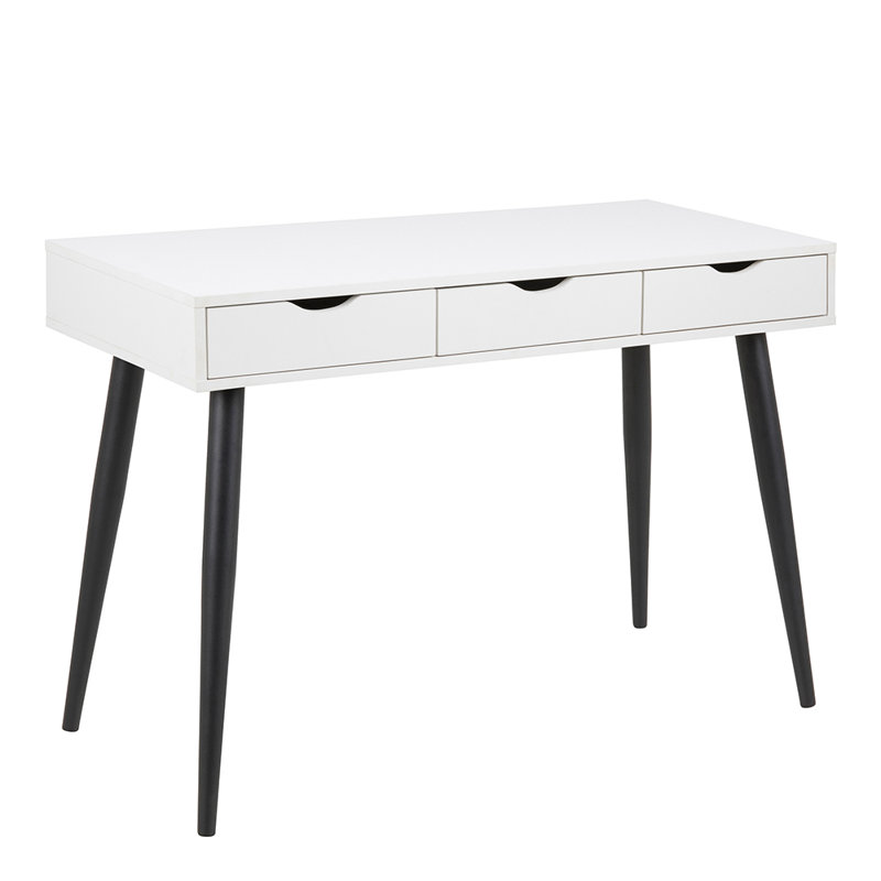 Casson Writing Desk, White/Black