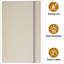 5 grilles métalliques de 24 pouces de 5 po pour tablettes de garde-manger, armoire, salle de bain, cuisine, aspect grain de bois, 10 tablettes à angle droit en acrylique, surface en mousse, surface idéale, facile à utiliser