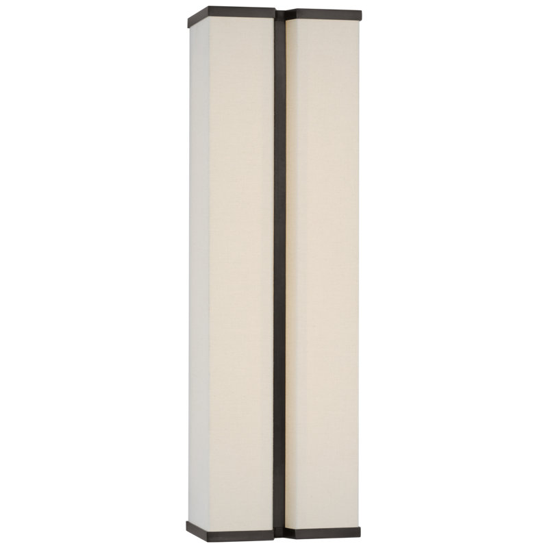 Vernet 1 - Light LED Flush Mounted Sconce, 18" H x 5.5" W x 4" D, Polished Nickel