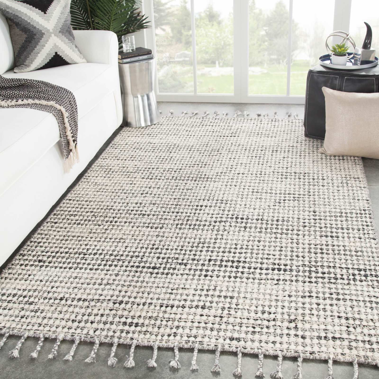 Norton Ivory Hand-Woven Rug, Rectangle 8' x 11'