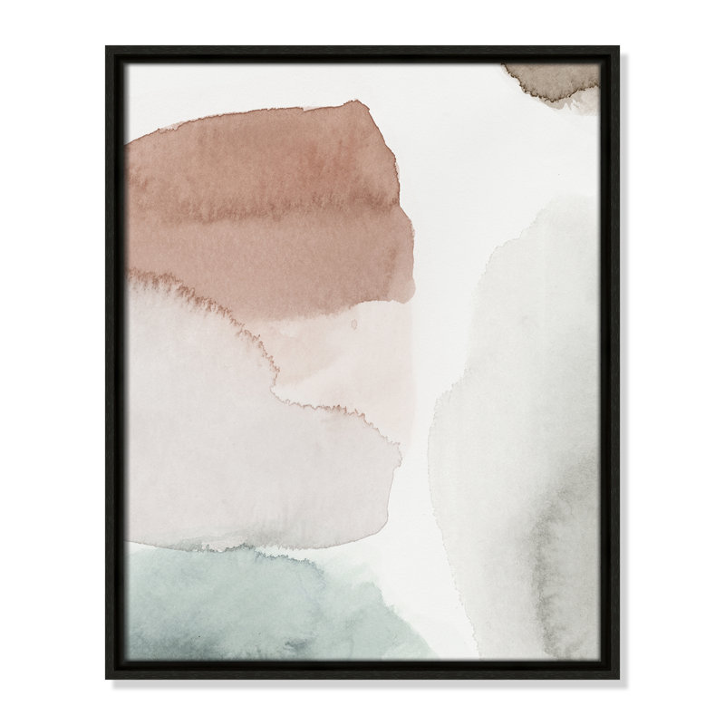 Weslyn Hopeful II - Floater Frame Painting on Canvas, Espresso Framed, 21.5" H x 17.5" W x 2" D