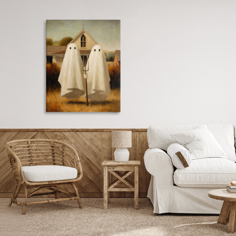 Toile American Ghost Ghost, design par Arlington Prints, H 30 po x l 24 po