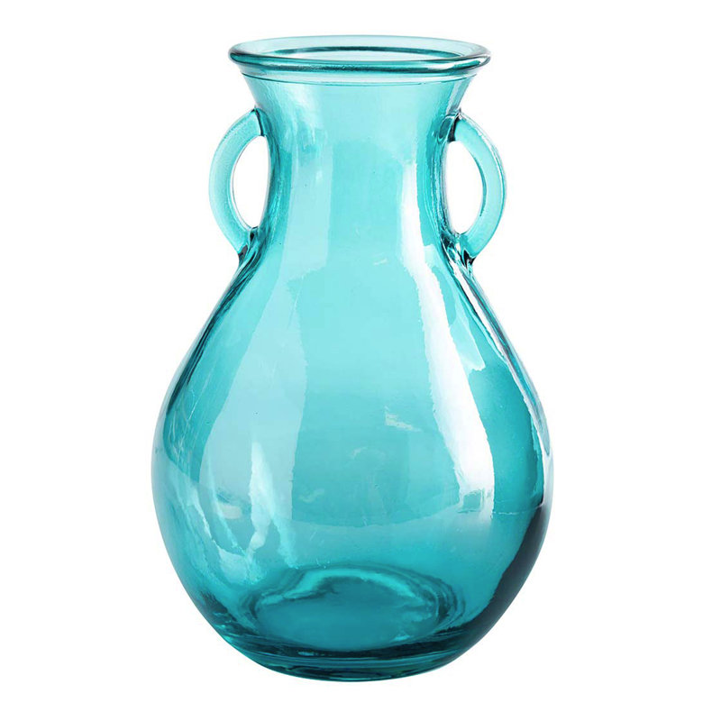 Xane Handmade Glass Table Vase, Blue