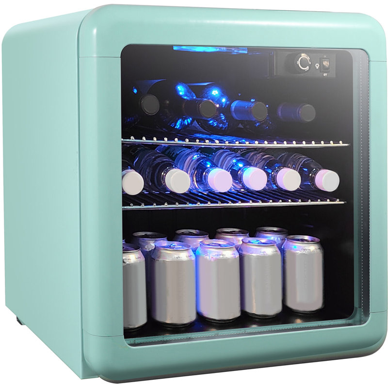 1,7 cu. Réfrigérateur à boissons rétro, Sarcelle