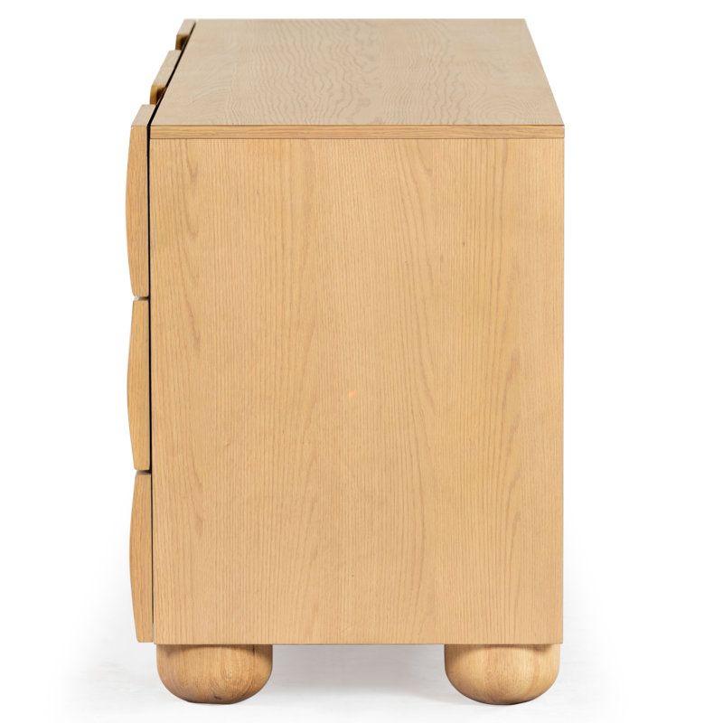 Beethoven Wood 6 Drawer Dresser, Natural