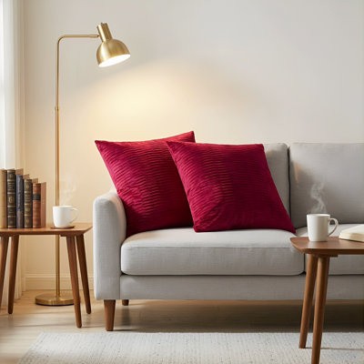 Velvet Pleated Euro Pillow Cover