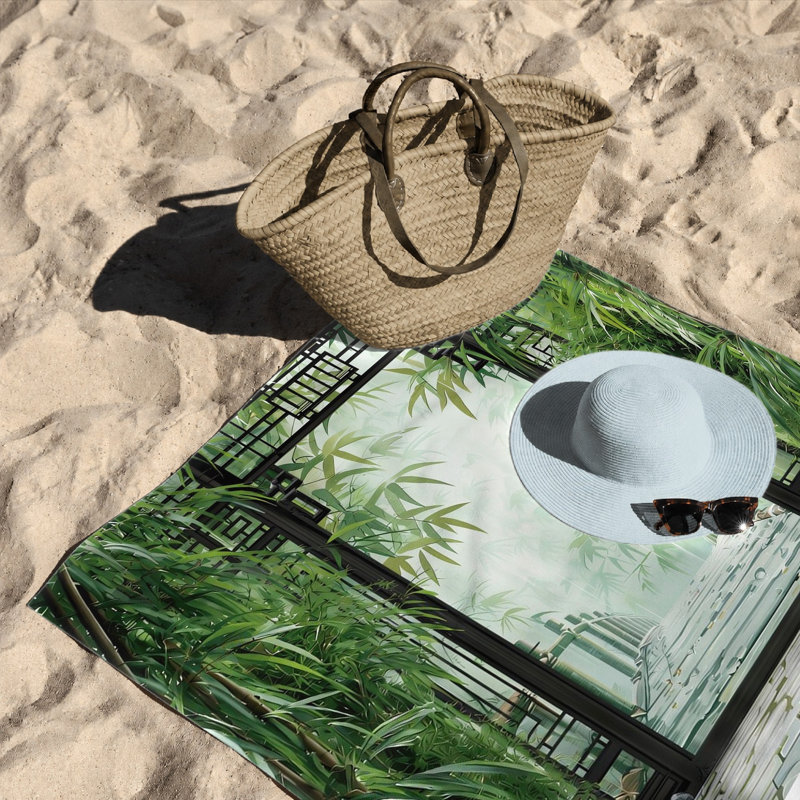 Serviette en microfibre 1Pcs Tranquil Bamboo