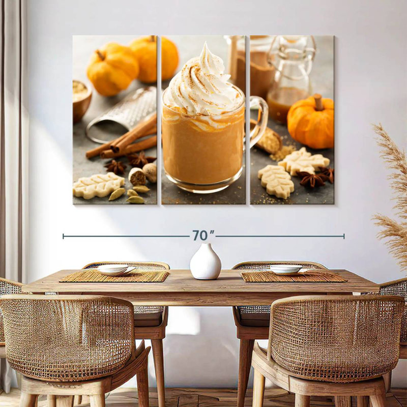 Yarlin Pumpkin Latte, 42" H x 65" W
