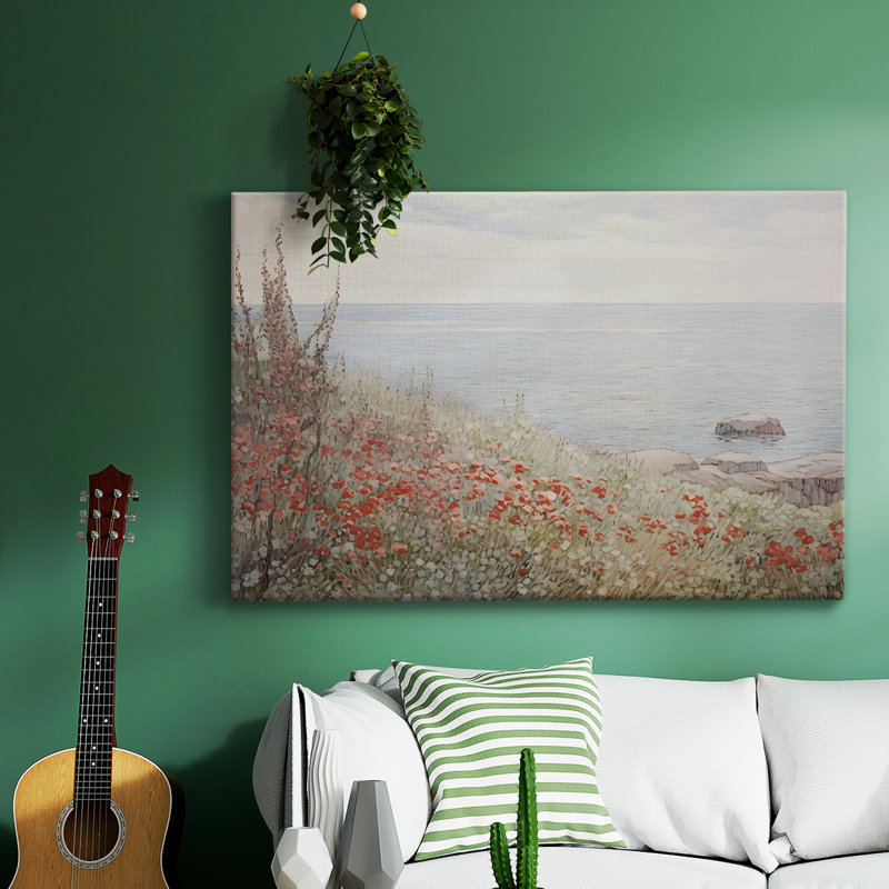 Paysage rétro - DCCCLXVI, reproduction d'art sur toile, H 13 po x l 19 po