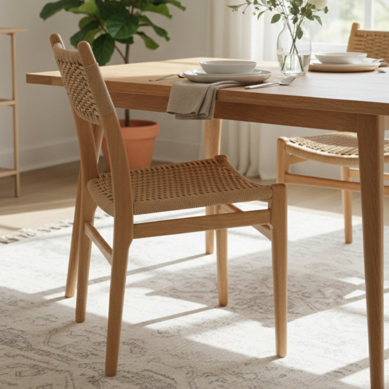 Chaise en bois naturel Ruth