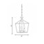 Lustre lanterne géométrique 3 lumières l 10 po Hastings-600923327