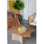 Table basse 27,6 x 27,6 x 13,8 po en teck