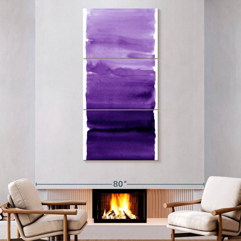Purple Blend, 80" H x 39" W